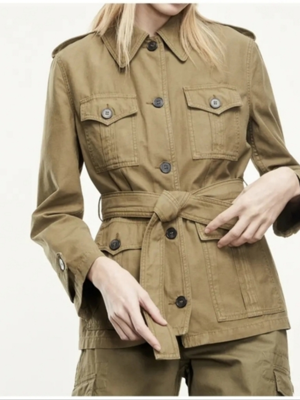 New The Kooples Safari Cotton Jacket In Medium - EU2